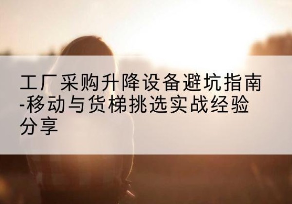 瓦房店移动式升降机怎么选-工厂采购升降设备避坑指南-移动与货梯挑选实战经验分享